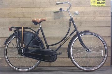 Highlander Basic omafiets remnaaf zwart met 3 mnd garantie beschikbaar voor biedingen