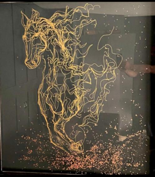 Zeefdruk op glas  Wild Horse, Antiek en Kunst, Kunst | Litho's en Zeefdrukken, Ophalen