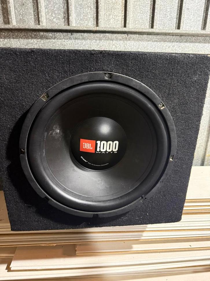JBL Subwoofer 1000W met Renegade Versterker, Auto diversen, Autospeakers, Gebruikt, Ophalen of Verzenden
