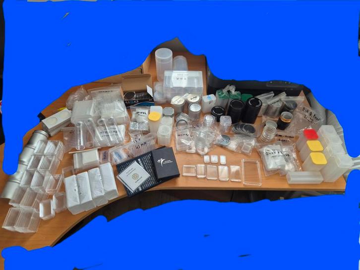 Partij muntcapsules, munthouders, tubes & baar bescherming!, Postzegels en Munten, Munten en Bankbiljetten | Toebehoren, Overige typen