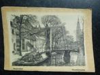 AMSTERDAM Groenburgwal Krijttekening  Louis Landre, Ophalen of Verzenden, Noord-Holland