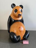 Grote houten panda-beer (31 cm), Antiek en Kunst, Ophalen of Verzenden