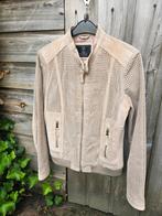 Mooi suède jasje Rino &Pelle maat 36, beige., Ophalen of Verzenden, Gedragen, Maat 36 (S), Beige