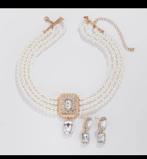 Sieraden set wit goud, Sieraden, Tassen en Uiterlijk, Kettingen, Ophalen of Verzenden, Nieuw, Wit, Goud