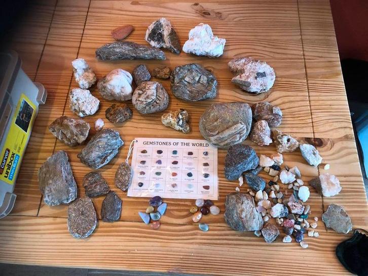 Stenen en Mineralen Verzameling, Verzamelen, Mineralen en Fossielen, Mineraal, Ophalen