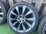 Te koop: Tesla Model S 21 inch Turbine velgen, Ophalen, 245 mm, Velg(en), 21 inch