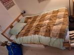 Bedframe 140x200 incl lattenbodem (€0, ophalen 23-11), Huis en Inrichting, Ophalen, Bruin, Tweepersoons, 140 cm