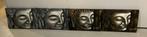 Canvas Painting Art - 4delig - gesigneerd L. Paramount, Verzenden