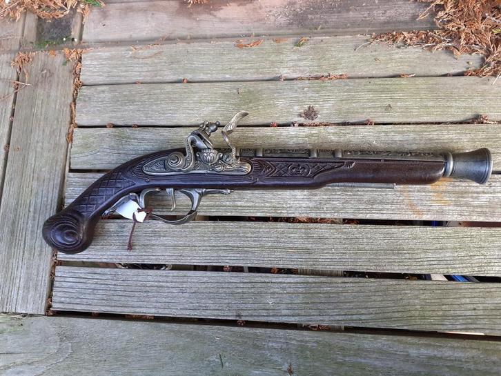 Kwaliteitsreplica Vuursteenpistool/Flintlock Spanje ONKLAAR!, Verzamelen, Militaria | Algemeen, Landmacht, Overige typen, Overige gebieden
