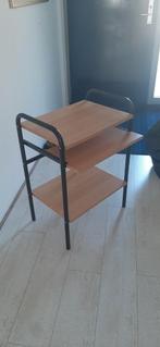 Houten laptoptafel, Huis en Inrichting, Tafels | Bijzettafels, Ophalen, Minder dan 55 cm, Zo goed als nieuw, Rechthoekig