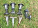 enkele sets buitenverlichting (lantaarns), Tuin en Terras, Gebruikt, Staande lamp, Ophalen of Verzenden, Netvoeding