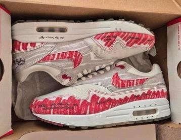Nike Air Max 1 Sketch to Shelf Red - maat 42 beschikbaar voor biedingen