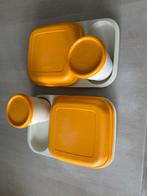 Tupperware bord en beker met deksel, Ophalen of Verzenden, Gebruikt, Oranje, Overige typen