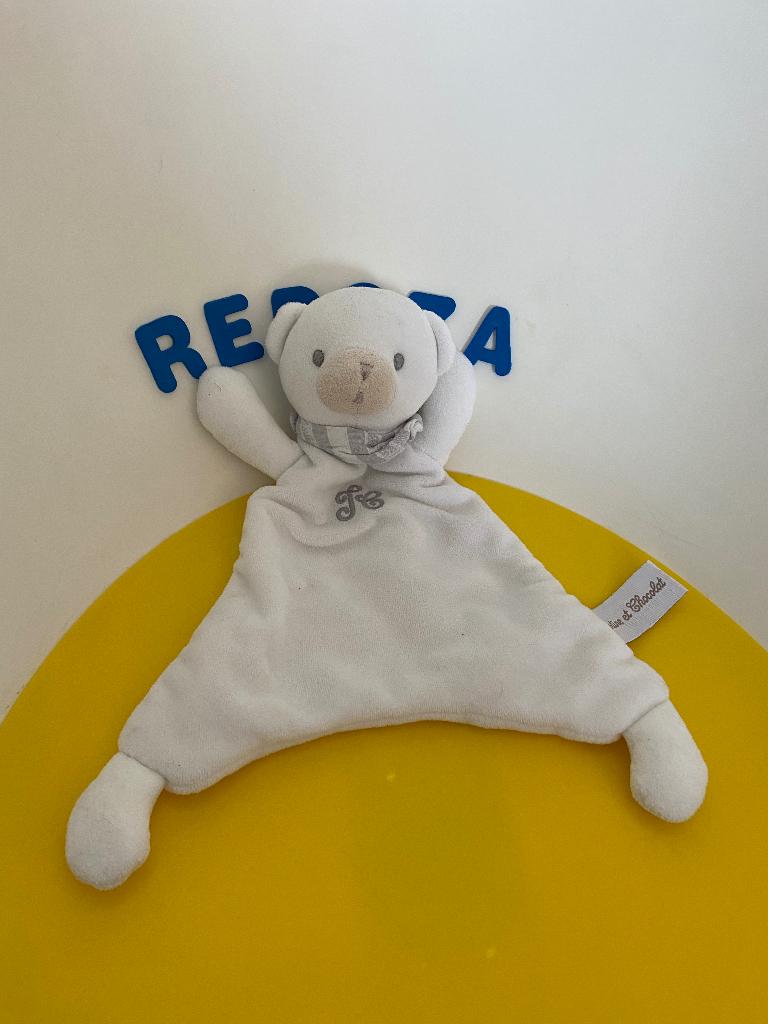 5339 Tartine et chocolat doekje beer wit, Ophalen of Verzenden, Zo goed als nieuw, Beer