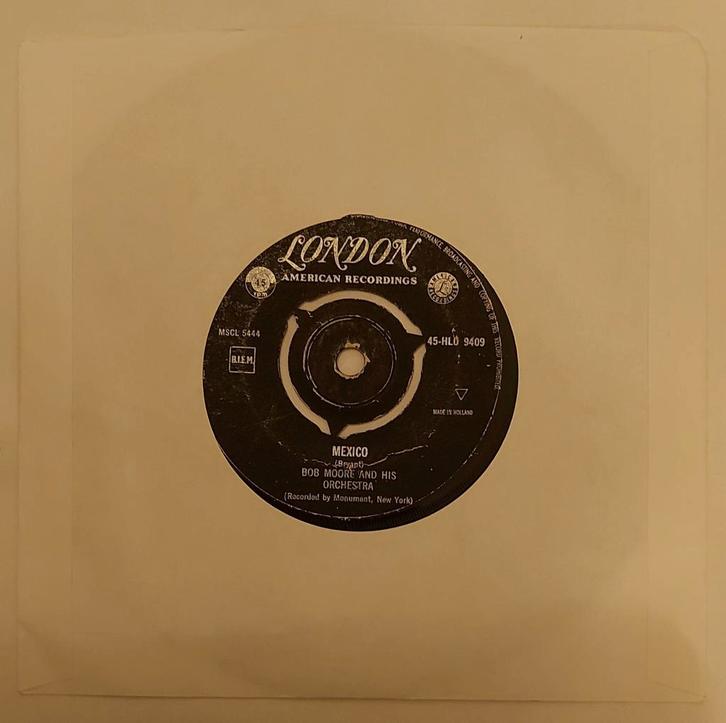 Bob Moore - Mexico (1961), Cd's en Dvd's, Vinyl Singles, Gebruikt, Single, Pop, 7 inch, Ophalen of Verzenden
