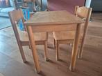 Schilte vintage school kleuter tafel en stoeltjes, Kinderen en Baby's, Kinderkamer | Tafels en Stoelen, Ophalen, Gebruikt, Tafel(s) en Stoel(en)