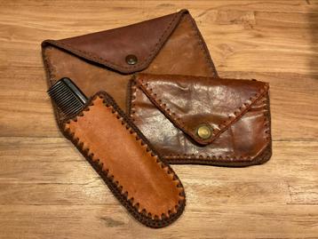 3 handige unieke lederen etui’s. Samen NU 14,95€ beschikbaar voor biedingen