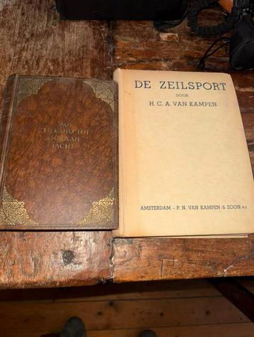 2 zeer oude boeken over de zeilsport ( hardcover ) beschikbaar voor biedingen