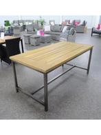 Teak Tuintafel industrieel oud teak "180", Nieuw, Teakhout, Rechthoekig, Ophalen