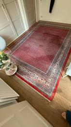 Vintage Perzisch tapijt van wol. Roodtinten en blauwtinten, Huis en Inrichting, Ophalen, Gebruikt, Vintage, 200 cm of meer