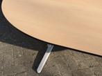 Aspa kantoor tafel / vergadertafel 240x120 ovaal beuken, Postbus, In hoogte verstelbaar, Ophalen of Verzenden, Aspa