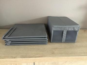 6 nieuwe grijze schoenendozen IKEA beschikbaar voor biedingen