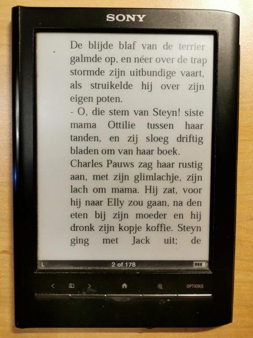 Sony PRS-650, Computers en Software, E-readers, Gebruikt, 6 inch of minder, 4 GB of minder, Touchscreen, Audio, Uitbreidbaar geheugen