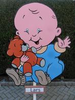 Geboorteborden o.a. geboortebord baby in blauw pakje, Ophalen, Nieuw, Geboortebord