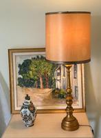 Twee goud/koraal rode lampen, Huis en Inrichting, Ophalen, Klassiek, Zo goed als nieuw, Minder dan 50 cm