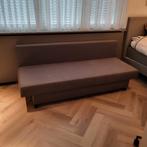 Slaapbank - 190x130 cm donker grijs met opbergruimte, Ophalen, Grijs, 190 cm of minder