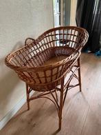 Rotan babywieg / crib / wieg - vintage - met standaard, Ophalen, Gebruikt, Wieg