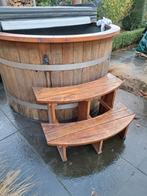 Luxe Hottub 6 persoons - Canadees Red Cedar, Tuin en Terras, Bubbelbaden en Hottubs, Ophalen of Verzenden, Zo goed als nieuw, Afdekzeil