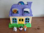 Fisher Price Little People speelhuis met 3 bewoners , Ophalen of Verzenden, Zo goed als nieuw, Speelset, Met geluid