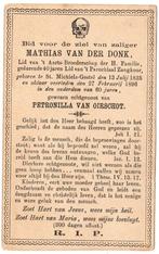 Mathias van der Donk 1835 - 1896 St. Michiels Gestel, Bidprentje, Verzenden