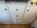 Witte Dressoir Kast met Lades & Deuren, Ophalen, Overige materialen, Gebruikt, 100 tot 150 cm