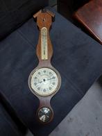 Eikenhouten Barometer - 46cm, Ophalen of Verzenden, Gebruikt, Binnenthermometer