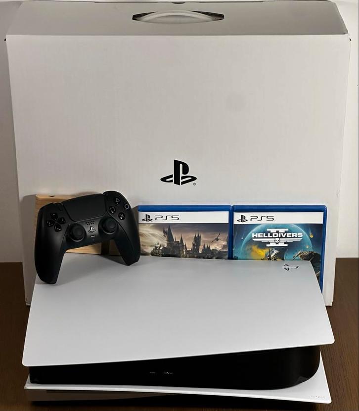 PS5 Disc Versie (Zo goed als nieuw) + Games!, Spelcomputers en Games, Spelcomputers | Sony PlayStation 5, Zo goed als nieuw, Playstation 5