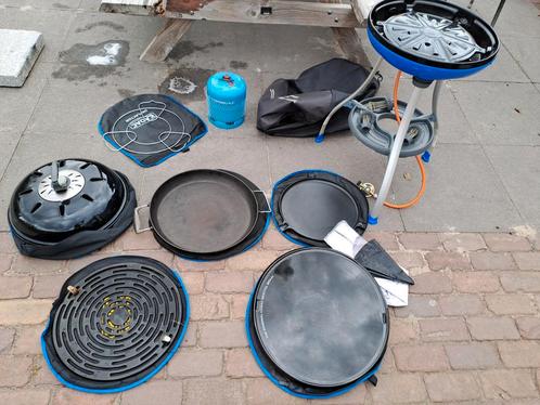 Cadac Skottelbraai met gasfles en extra accessoires, Tuin en Terras, Barbecue-accessoires, Gebruikt, Ophalen