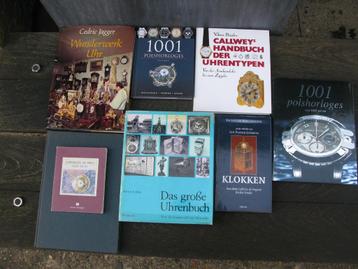 8 BOEKEN KLOKKEN/HORLOGES VROEGER+NU beschikbaar voor biedingen