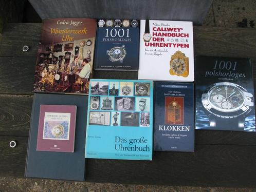 8 BOEKEN KLOKKEN/HORLOGES VROEGER+NU, Antiek en Kunst, Antiek | Klokken, Ophalen of Verzenden