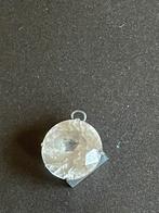 Zilveren hanger met zirkonia steen, Ophalen of Verzenden, Gebruikt, Zilver, Met edelsteen