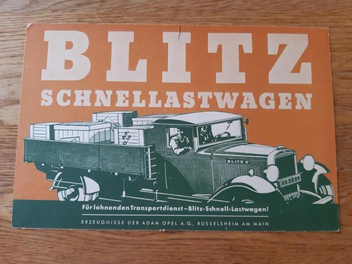 Opel Blitz Schnellastwagen *Jaren 30*, Boeken, Auto's | Folders en Tijdschriften, Gelezen, Opel, Ophalen of Verzenden