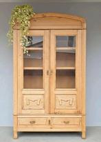 XL Antieke eiken Franse servieskast vintage linnenkast kast, Antiek en Kunst, Ophalen of Verzenden