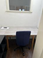 Gratis - houten uitschuifbaar bureau, Huis en Inrichting, Bureaus, Ophalen, Gebruikt