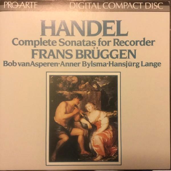 HANDEL Complete sonatas for recorder CD BRUGGEN BYLSMA, Cd's en Dvd's, Cd's | Klassiek, Gebruikt, Kamermuziek, Barok, Ophalen of Verzenden
