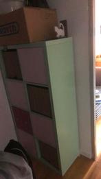 Kallax 4x2 mintgroen, Huis en Inrichting, Kasten | Boekenkasten, Ophalen of Verzenden, Zo goed als nieuw, 25 tot 50 cm, Minder dan 100 cm