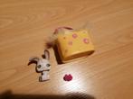 Littlest pet shop konijn 211 met geel tasje en roze bloem, Ophalen of Verzenden, Zo goed als nieuw