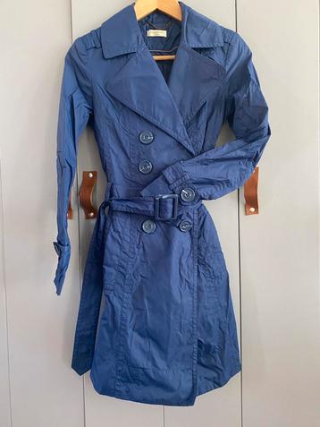 Regenjas blauwe trenchcoat xs xxs herfstjas zomerjas beschikbaar voor biedingen