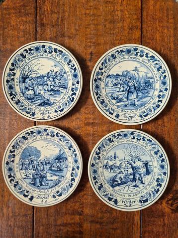 alle 4 jaargetijden borden Royal Goedewaagen 24cm beschikbaar voor biedingen