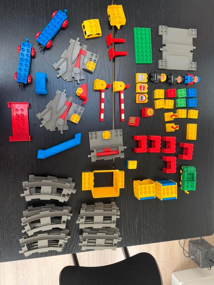 10 sets Duplo trein politie brandweer rails 3.7 kilo, Kinderen en Baby's, Speelgoed | Bouwstenen, Gebruikt, Ophalen of Verzenden